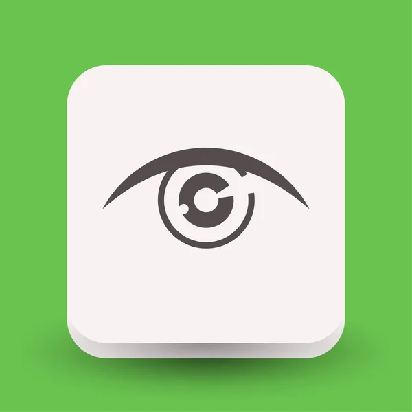 Pictografía del icono del concepto de ojo — Vector de stock