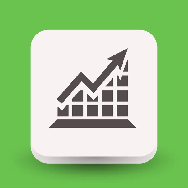 Botão gráfico de negócios — Vetor de Stock