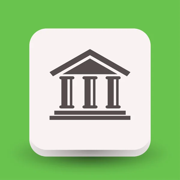 Пиктограф иконы банковской концепции — стоковый вектор