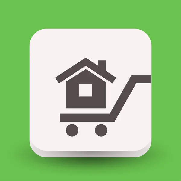 Pittografia dell'icona del concetto di casa — Vettoriale Stock