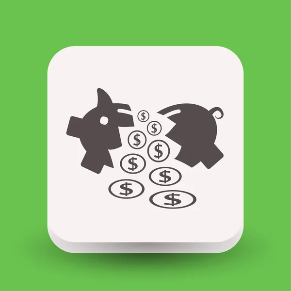 Pictograph of money concept icon — Stock Vector