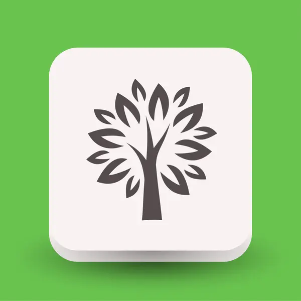 Pictograph of tree concept icon — Stock Vector