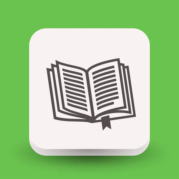 Pictografía del icono del concepto de libro — Vector de stock