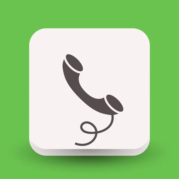 Pictograph van telefoonpictogram concept — Stockvector