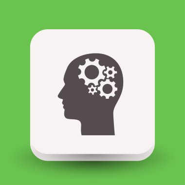 Ekibimizi dişli baş kavramı simgesi