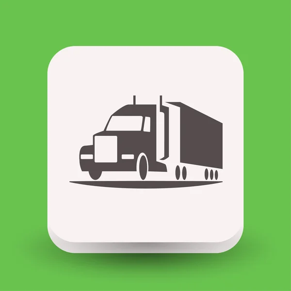 Pictograph van truck concept pictogram — Stockvector