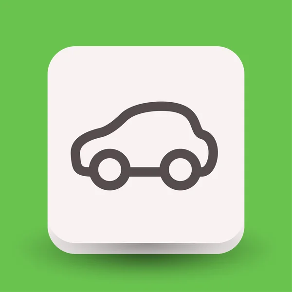 Pictografía del icono del concepto de coche — Vector de stock