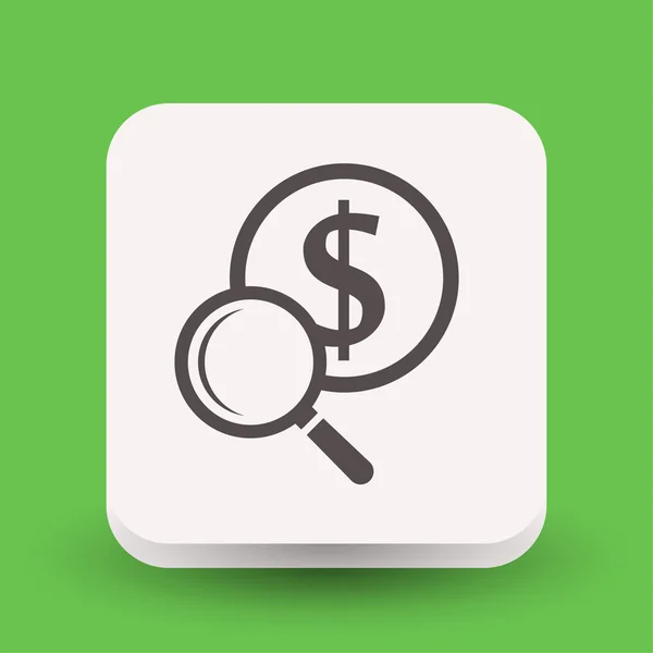 Pictografía del icono del concepto de dinero — Vector de stock