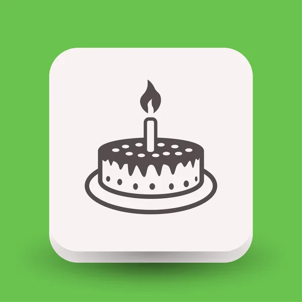 Pictogramme de l'icône de concept de gâteau — Image vectorielle