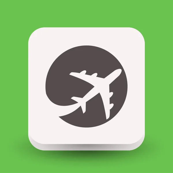 Pictograma do ícone conceito de avião — Vetor de Stock