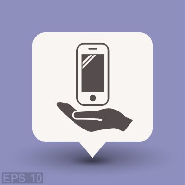 Ekibimizi mobil cocncept simgesinin