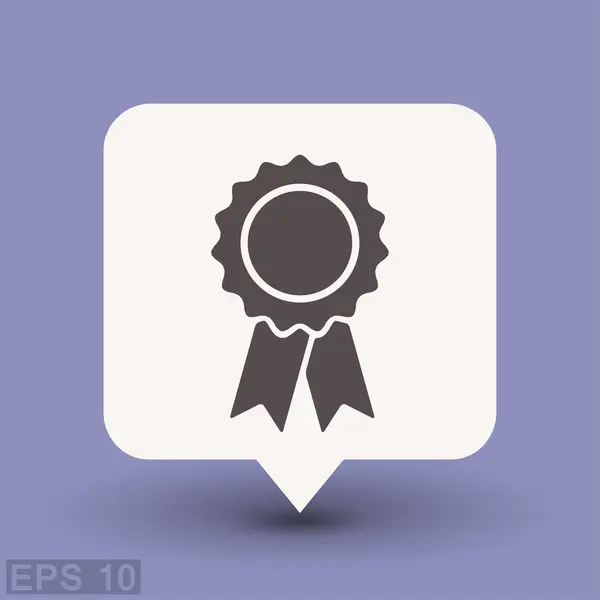 Pictograph of award concept icon — Stock Vector