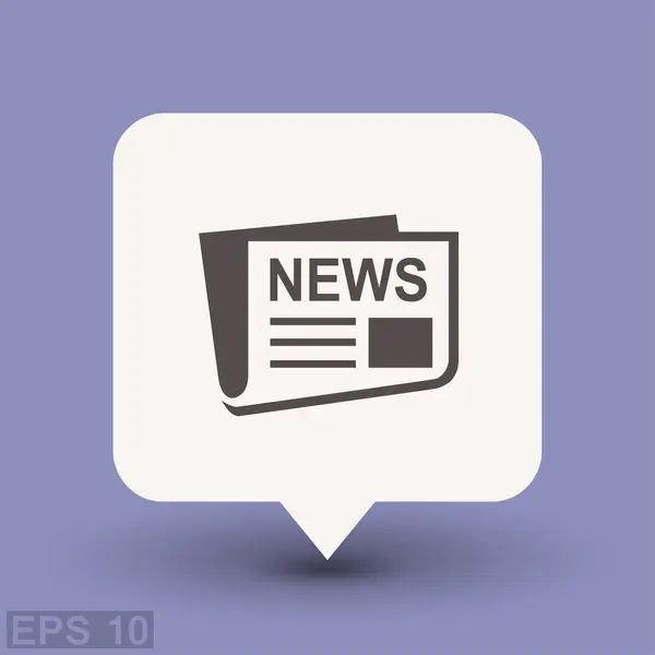 Ícone do conceito Pictograph of News — Vetor de Stock