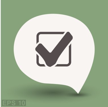 Ekibimizi onay işareti kavramı simgesinin