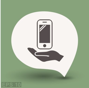 Ekibimizi mobil cocncept simgesinin