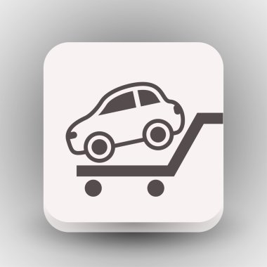 Ekibimizi otomobilin el kavramı simgesi