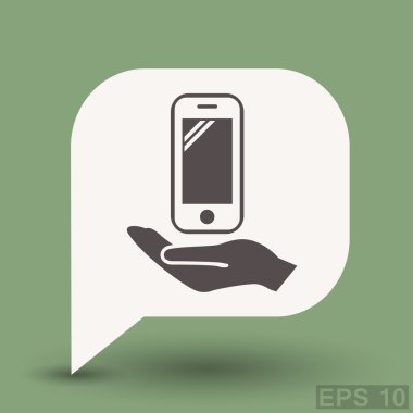 Ekibimizi mobil cocncept simgesinin