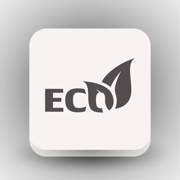 Pictografía del icono del concepto ecológico — Vector de stock