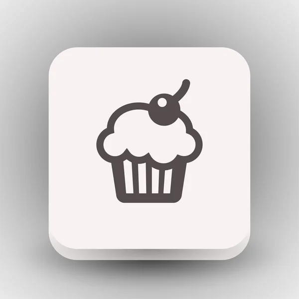 Pictograph of cake concept icon — Stock Vector