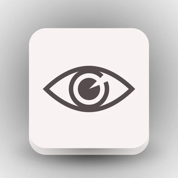 Pittogramma dell'icona del concetto di occhio — Vettoriale Stock