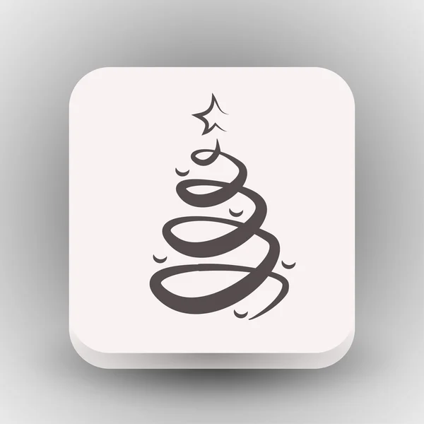 クリスマス ツリー概念アイコンの絵文字 — ストックベクタ