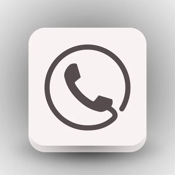 Pictograph van telefoonpictogram concept — Stockvector