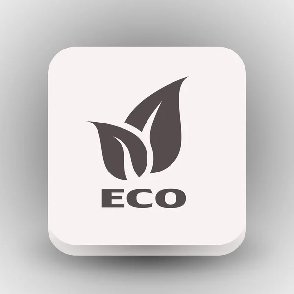 Pittogramma dell'icona del concetto di eco — Vettoriale Stock