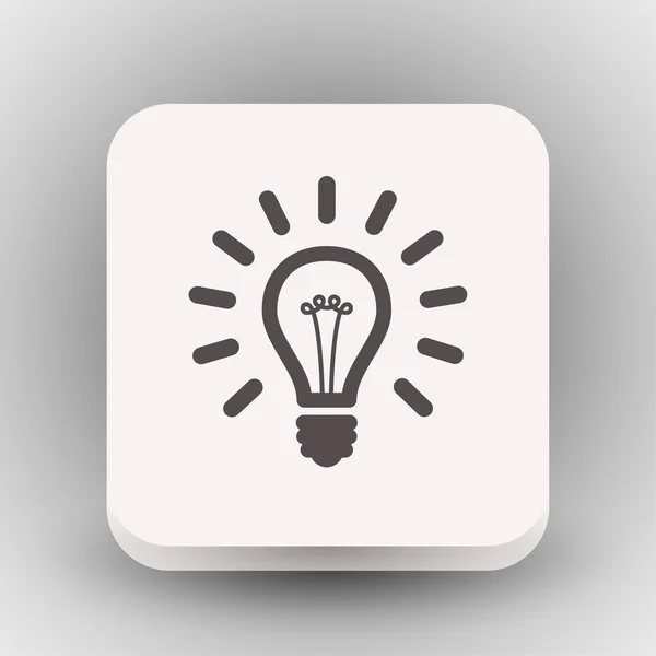 Pictograph av glödlampa konceptet ikonen — Stock vektor