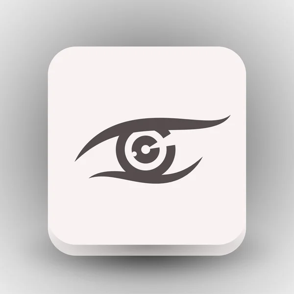 Pictografía del icono del concepto de ojo — Archivo Imágenes Vectoriales