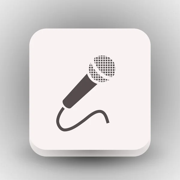 Pictogramme de l'icône concept Microphone — Image vectorielle