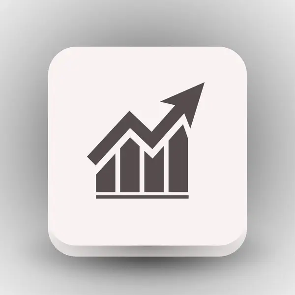 Business diagram knappen — Stock vektor