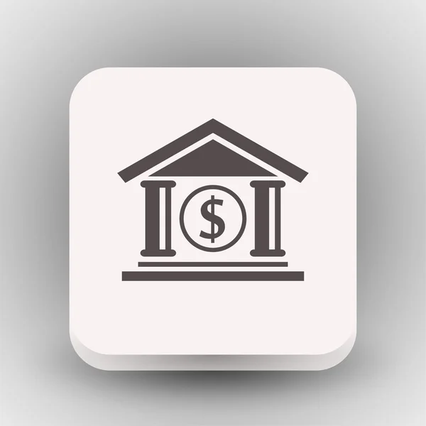 Piktogramm des Bankenkonzepts — Stockvektor