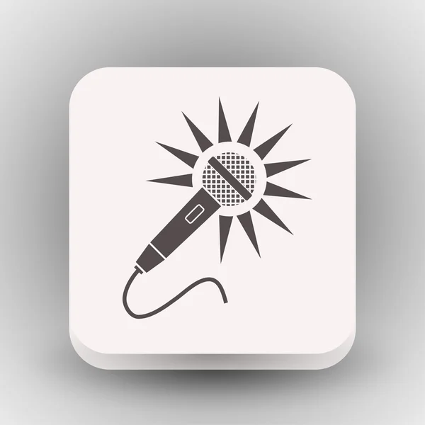 Ikona ikony koncept mikrofon — Stockový vektor