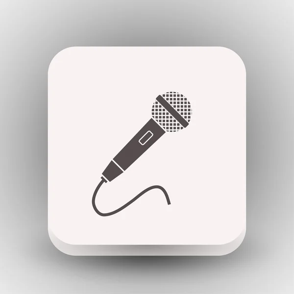 Imagem do ícone conceitual do microfone — Vetor de Stock