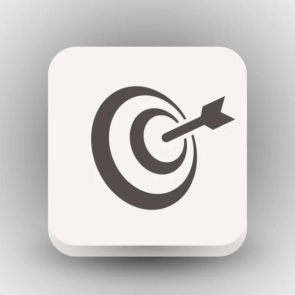Pictograph van doelpictogram concept — Stockvector