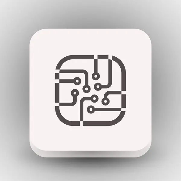 Ikona ikony koncepce obvodů — Stockový vektor