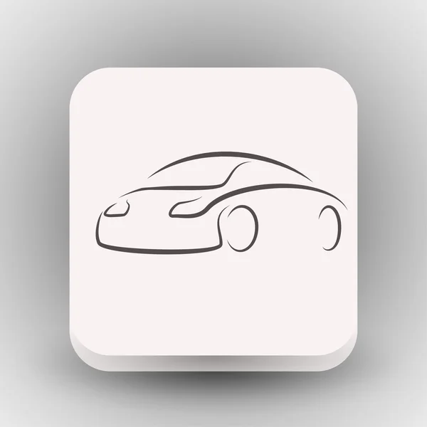 Pictografía del icono del concepto de coche — Vector de stock