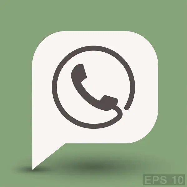 Piktogram ikona koncepcja telefonu — Wektor stockowy