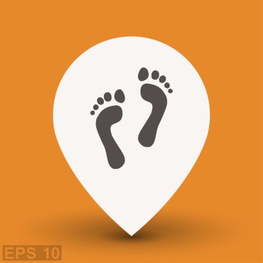 Ekibimizi ayak izleri kavramı simgesinin