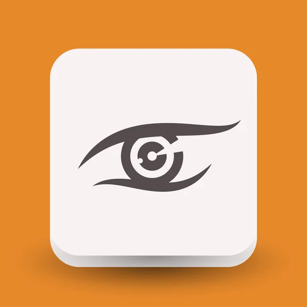 Pictografía del icono del concepto de ojo — Vector de stock