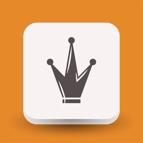 Pictografía del icono del concepto de corona — Vector de stock