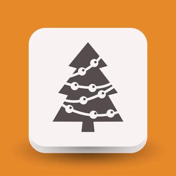 Pittografia dell'icona del concetto di albero di Natale — Vettoriale Stock