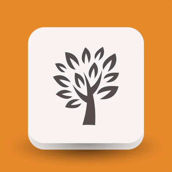 Pictograph of tree concept icon — Stock Vector