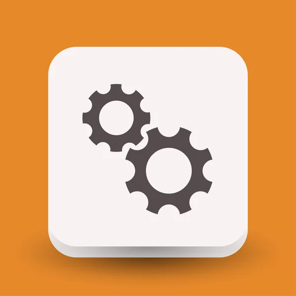 Pictograph of gear concept icon — Stock Vector