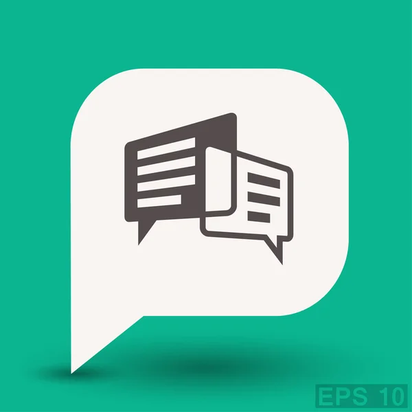 Ikona zprávy nebo chat na smartphone koncept ikonu — Stockový vektor
