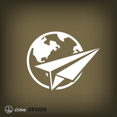 Ekibimizi uçak kavramı simgesinin