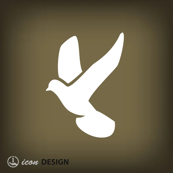 Pictogramme de l'icône de concept d'oiseau — Image vectorielle