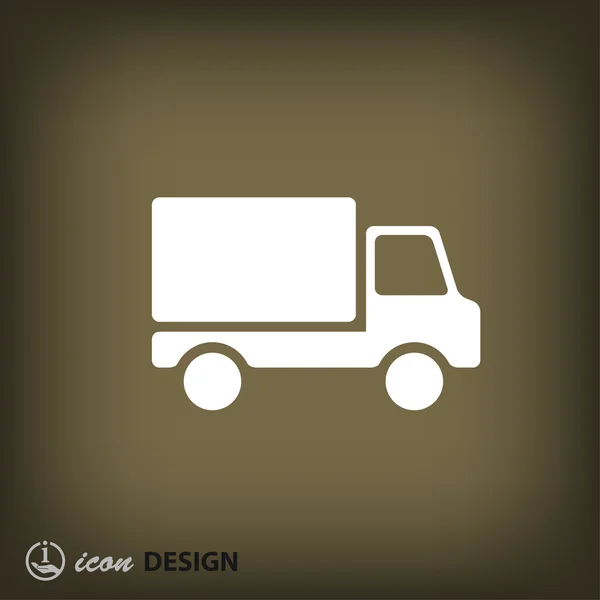 象形文的卡车概念图标 — 图库矢量图片