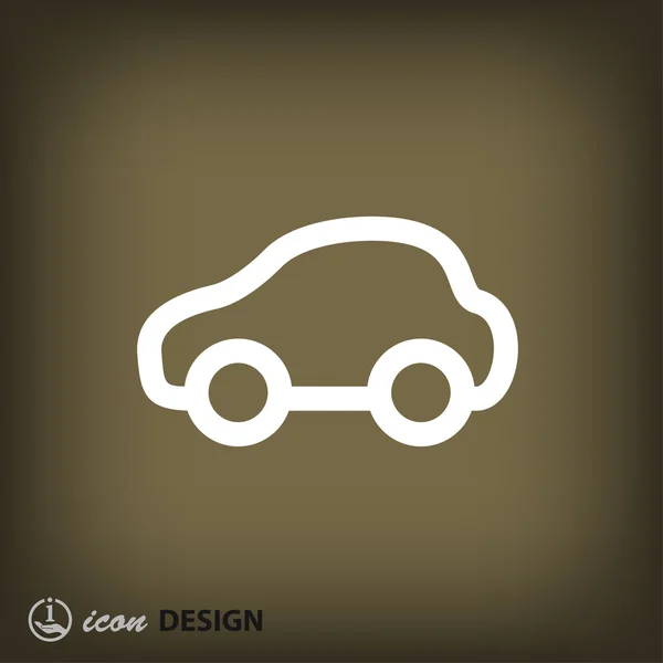 Pictografía del icono del concepto de coche — Vector de stock