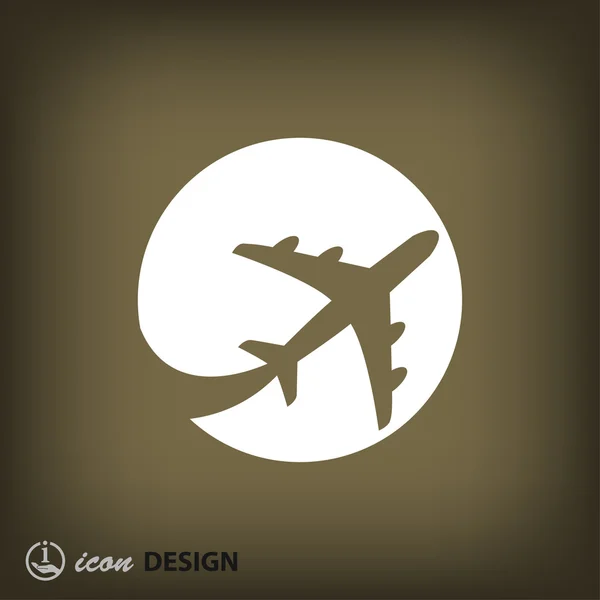 Ikona ikony koncepce letounu — Stockový vektor
